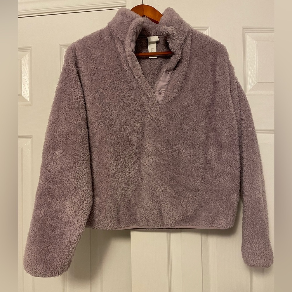 HM Fuzzy lavender sweater